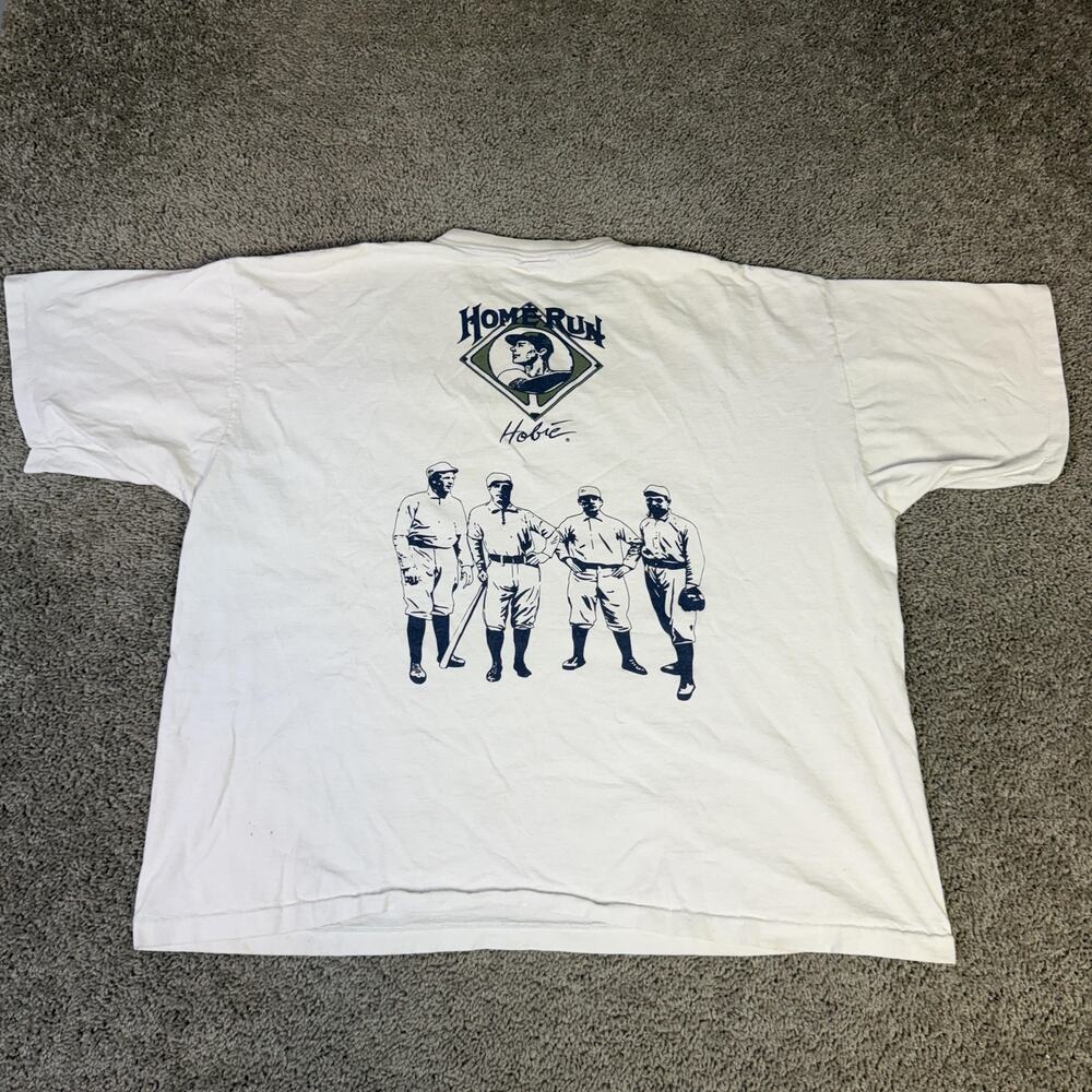 Vintage Hobie Surf Shop Cleveland Spiders Shirt Mens 2XL White Baseball 1800s
